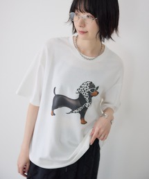ドッグ柄Tシャツ