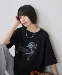 ドッグ柄Tシャツ