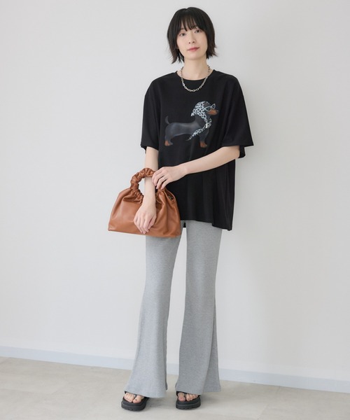 Paradise Picnic(パラダイスピクニック)の「ドッグ柄Tシャツ(Tシャツ/カットソー・レディース・ブラック/ホワイト・FREE)」の7枚目の写真