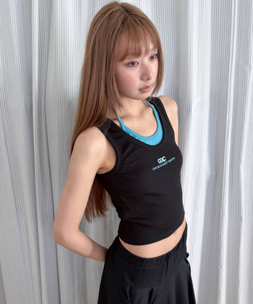 CHICKS｜チックス（レディース）のトップス（ブラック/黒色系・袖なし