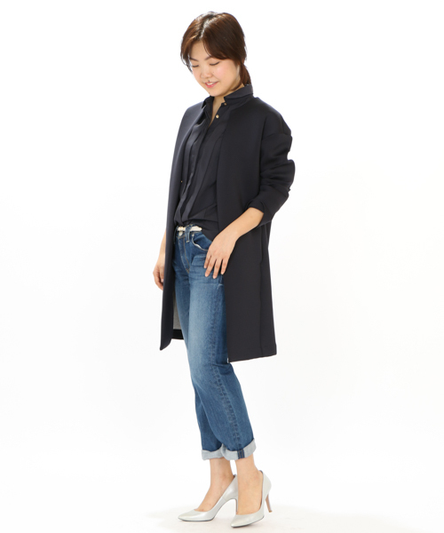 LOUNGEDRESS(ラウンジドレス)の「ボンディングコート(その他アウター・レディース・ホワイト/ネイビー・フリ-)」の14枚目の写真