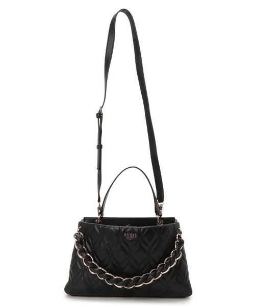 Guess(ゲス)の「MAXINE Satchel ショルダーバッグ ハンドバッグ(ショルダーバッグ・レディース・ブラック・ONE SIZE)」の4枚目の写真