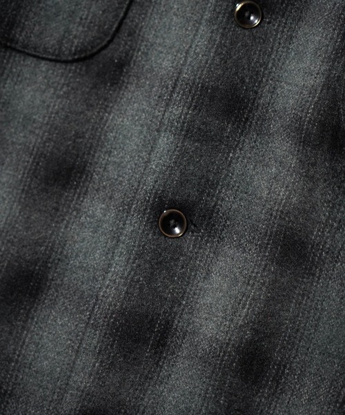 TOWNCRAFT（タウンクラフト）の「TOWNCRAFT / タウンクラフト 50S WOOL OMBRE W-FLAP LOOP COLLAR SHIRT ウール オンブレチェック ループカラーシャツ（シャツ/ブラウス・メンズ・ホワイト/グレー/ブラウン・MEDIUM/LARGE）」の22枚目の写真