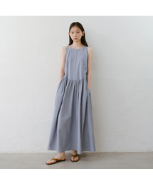 URAGO（ユラーゴ）の「Stripe sleeveless long dress（ワンピース）」
