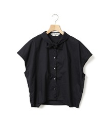MidiUmi スカーフライクノースリーブシャツ
