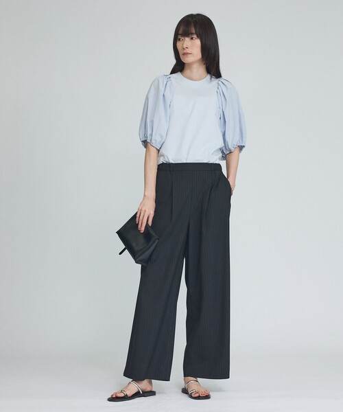 qualite(カリテ)の「【セットアップ対応】ウールライクワイドパンツ(その他パンツ・レディース・ブラック/グレー・38/36/34)」の15枚目の写真