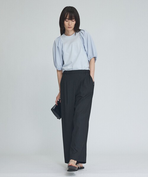 qualite(カリテ)の「【セットアップ対応】ウールライクワイドパンツ(その他パンツ・レディース・ブラック/グレー・38/36/34)」の16枚目の写真