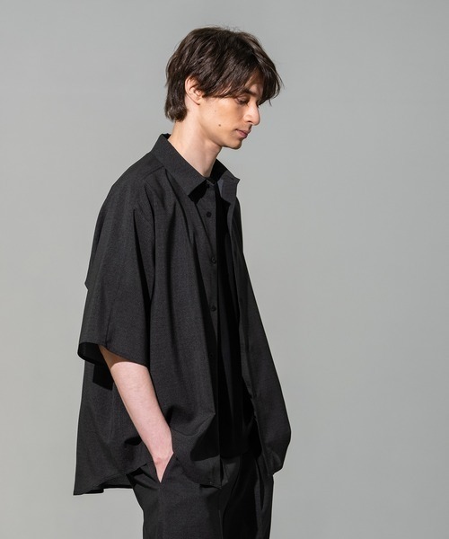CITY TOKYO(シティトウキョウ)の「【CITY TOKYO】Cool-flex リラックスシャツ(シャツ/ブラウス・メンズ・ブラック/カーキ・2/1)」の12枚目の写真