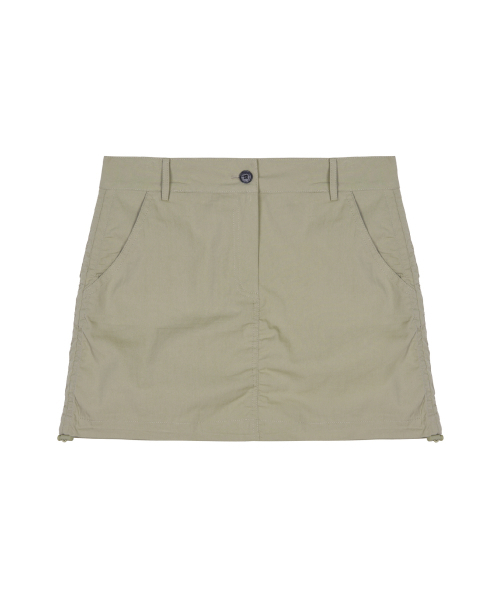 NICK&NICOLE(ニックアンドニコール)の「NICOLE SHIRRING MINI SKIRT_BEIGE(スカート・レディース・その他・SMALL/MEDIUM/LARGE)」の1枚目の写真