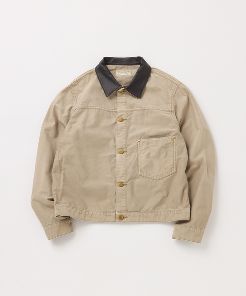 UNFOLLOW(アンフォロー)の「【FOLL / フォル】vintage washed wardrobe blouson(その他アウター・メンズ・ベージュ/ブラック・3/2)」の2枚目の写真