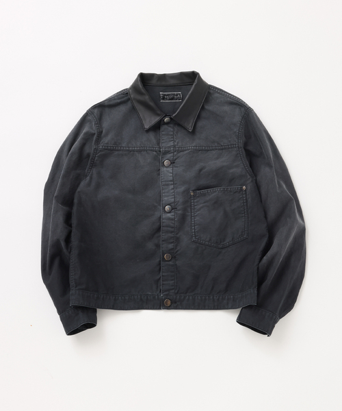 UNFOLLOW(アンフォロー)の「【FOLL / フォル】vintage washed wardrobe blouson(その他アウター・メンズ・ベージュ/ブラック・3/2)」の1枚目の写真