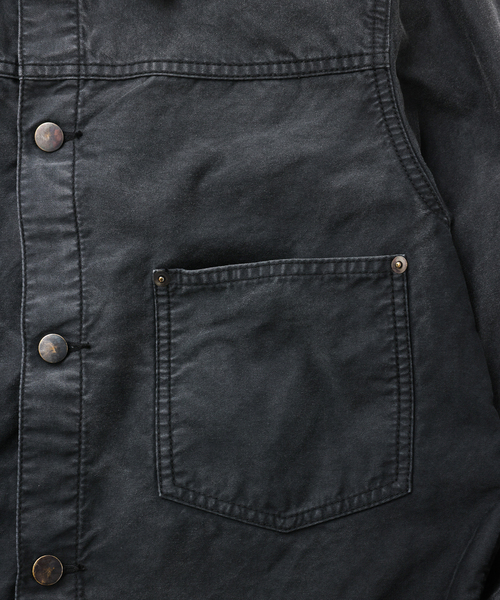 UNFOLLOW(アンフォロー)の「【FOLL / フォル】vintage washed wardrobe blouson(その他アウター・メンズ・ベージュ/ブラック・3/2)」の4枚目の写真