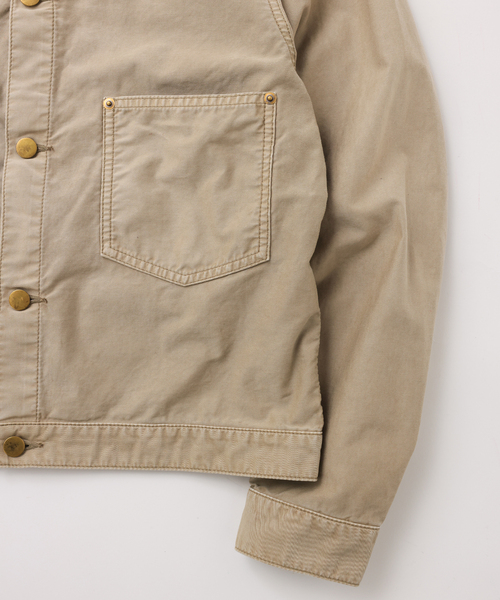 UNFOLLOW(アンフォロー)の「【FOLL / フォル】vintage washed wardrobe blouson(その他アウター・メンズ・ベージュ/ブラック・3/2)」の7枚目の写真