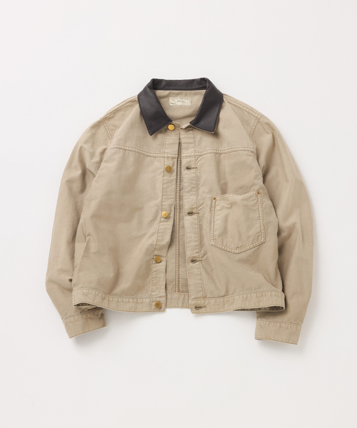 UNFOLLOW(アンフォロー)の「【FOLL / フォル】vintage washed wardrobe blouson(その他アウター・メンズ・ベージュ/ブラック・3/2)」の9枚目の写真