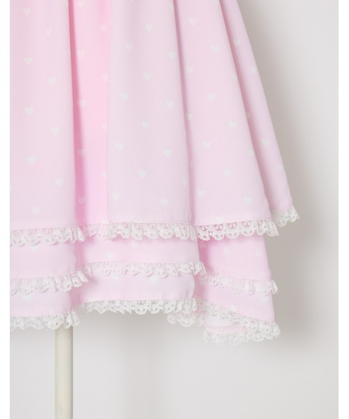 AVENCHUMU(アバンチュウム)の「Heart tiered babydoll one piece(ワンピース・レディース・ブラック/ホワイト×ピンク/ブラック×ピンク・FREE)」の18枚目の写真