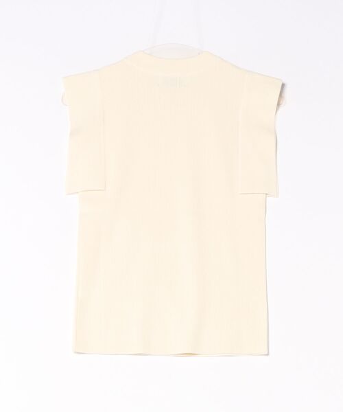 CLANE（クラネ）の「CLANE SQUARE SLEEVE KNIT TOPS（ニット/セーター・レディース・ホワイト/ブラック・2/1）」の7枚目の写真
