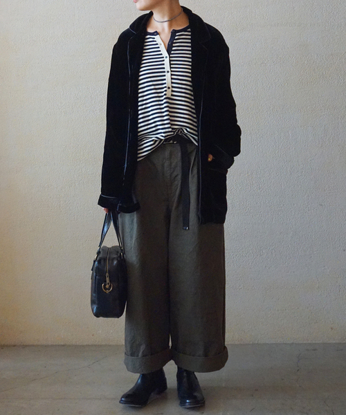 JOURNAL STANDARD LUXE(ジャーナルスタンダード ラックス)の「コットンツイル チムニーパンツ(その他パンツ・レディース・カーキ・MEDIUM/SMALL)」の3枚目の写真