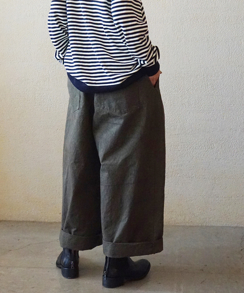 JOURNAL STANDARD LUXE(ジャーナルスタンダード ラックス)の「コットンツイル チムニーパンツ(その他パンツ・レディース・カーキ・MEDIUM/SMALL)」の4枚目の写真