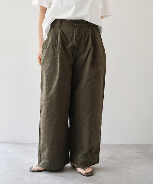 JOURNAL STANDARD LUXE(ジャーナルスタンダード ラックス)の「コットンツイル チムニーパンツ(その他パンツ・レディース・カーキ・MEDIUM/SMALL)」の12枚目の写真