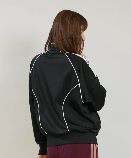 adidas(アディダス)の「adidas/アディダス トラックジャケット GY062(スウェット・レディース・マルーン/ブラック×ホワイト/ダークブラウン・L/M)」の5枚目の写真