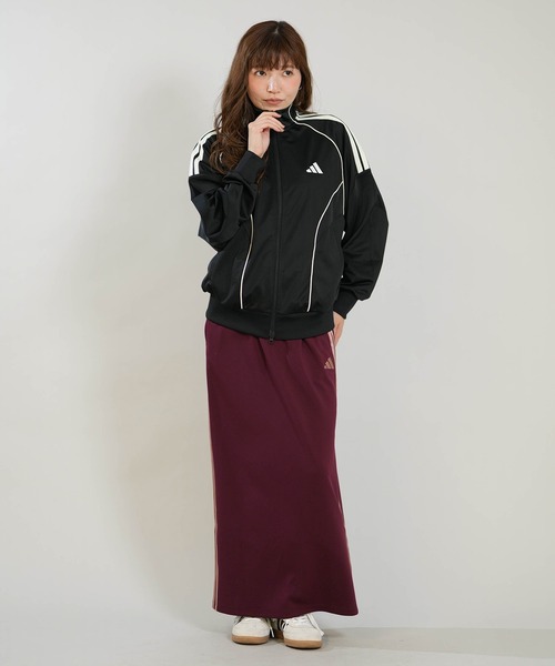 adidas(アディダス)の「adidas/アディダス トラックジャケット GY062(スウェット・レディース・マルーン/ブラック×ホワイト/ダークブラウン・L/M)」の6枚目の写真