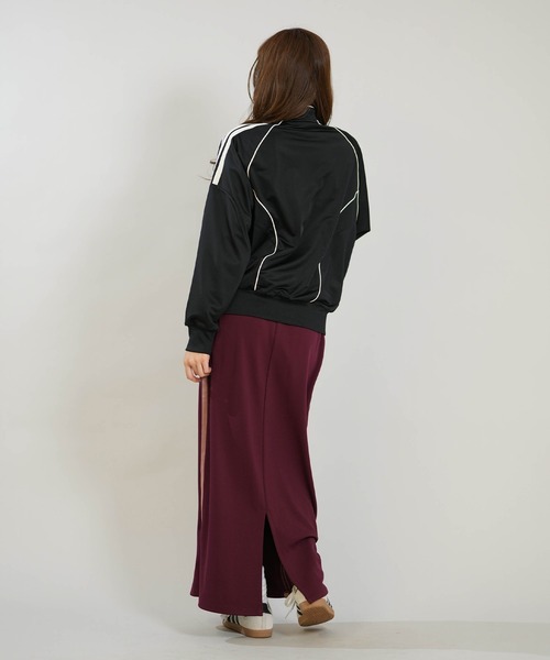 adidas(アディダス)の「adidas/アディダス トラックジャケット GY062(スウェット・レディース・マルーン/ブラック×ホワイト/ダークブラウン・L/M)」の7枚目の写真