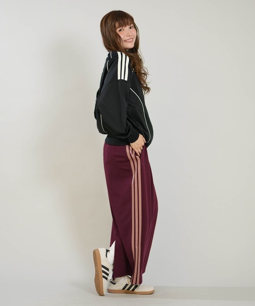 adidas(アディダス)の「adidas/アディダス トラックジャケット GY062(スウェット・レディース・マルーン/ブラック×ホワイト/ダークブラウン・L/M)」の8枚目の写真