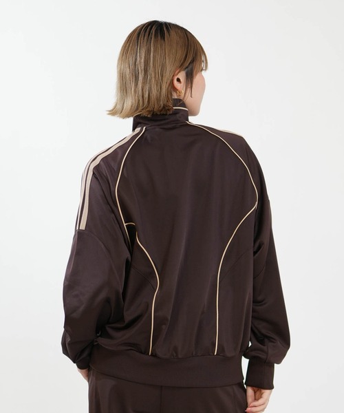 adidas(アディダス)の「adidas/アディダス トラックジャケット GY062(スウェット・レディース・マルーン/ブラック×ホワイト/ダークブラウン・L/M)」の10枚目の写真