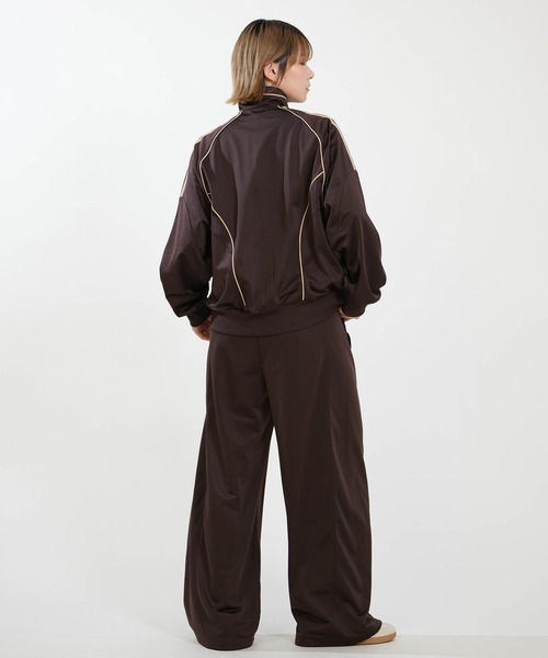 adidas(アディダス)の「adidas/アディダス トラックジャケット GY062(スウェット・レディース・マルーン/ブラック×ホワイト/ダークブラウン・L/M)」の12枚目の写真