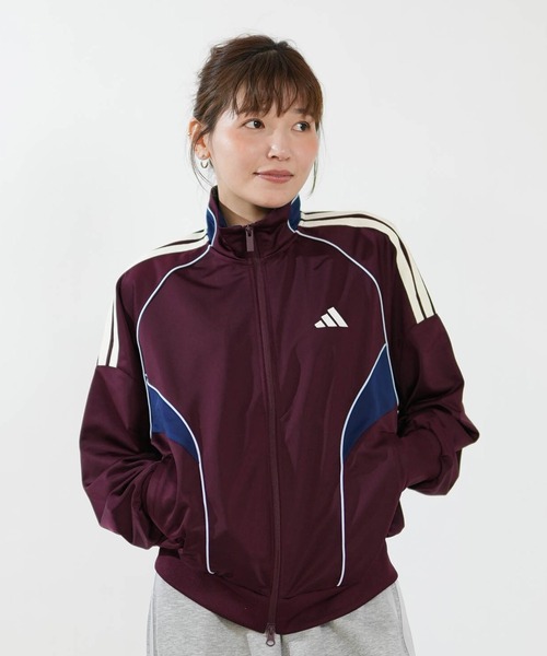 adidas(アディダス)の「adidas/アディダス トラックジャケット GY062(スウェット・レディース・マルーン/ブラック×ホワイト/ダークブラウン・L/M)」の20枚目の写真