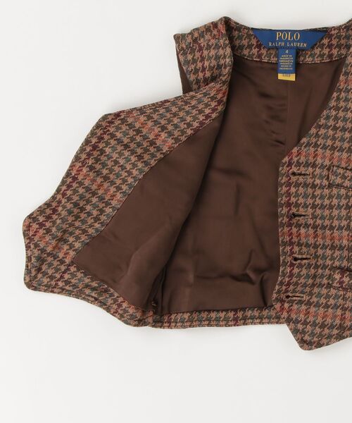 POLO RALPH LAUREN CHILDRENSWEAR(ポロ ラルフ ローレン チルドレンズウェア)の「チェック ダブルニット ベスト(ベスト・キッズ・ブラウン・3/4/6)」の6枚目の写真