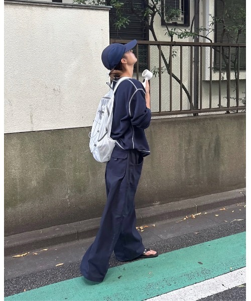 BROKEN BASE（ブロークンベース）の「Ripstop Sheer Compact Backpack / リップストップシアーコンパクトバックパック（バックパック/リュック・メンズ・ホワイト/チャコールグレー・フリー）」の18枚目の写真