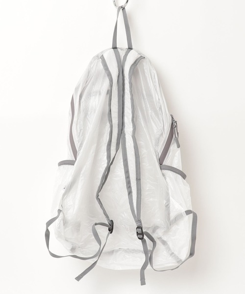 BROKEN BASE（ブロークンベース）の「Ripstop Sheer Compact Backpack / リップストップシアーコンパクトバックパック（バックパック/リュック・メンズ・ホワイト/チャコールグレー・フリー）」の12枚目の写真