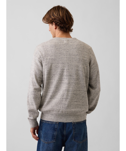 GAP（ギャップ）の「リラックスフィット GAPロゴ インターシャセーター（ニット/セーター・メンズ・ブラック/レッド系その他/ネイビー/グレー/ベージュ・XL/L/M/S/XS）」の14枚目の写真