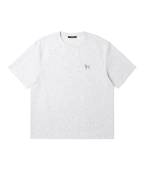 ADHOC(アドホック)の「男性分頭ガンジープリント半袖ラウンドTシャツ (L-M-GREY) (HA4ST91-12)(Tシャツ/カットソー・メンズ・その他・90)」の1枚目の写真