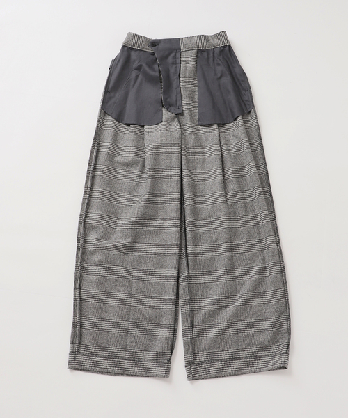 journal standard L'essage（ジャーナルスタンダードレサージュ）の「グレンチェックパンツ（スラックス・レディース・ブラック・38/36）」の3枚目の写真