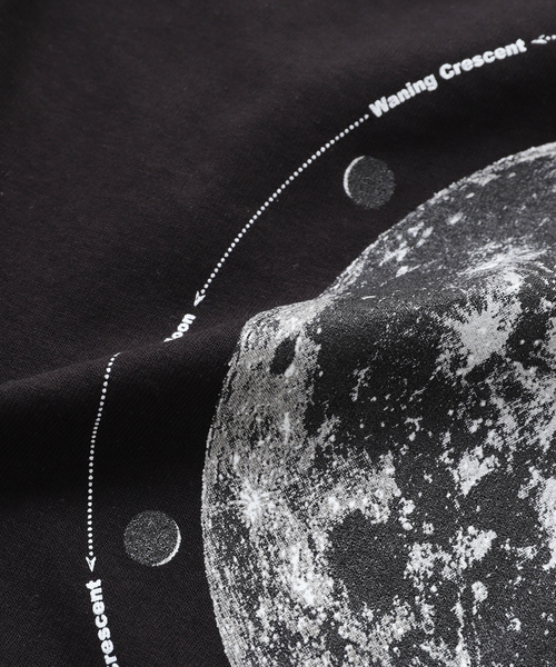 417 EDIFICE(フォーワンセブンエディフィス)の「COTTON EXPRESSION MOON PHASES T-SHIRT(Tシャツ/カットソー・メンズ・ブラック・LARGE/X-LARGE)」の3枚目の写真