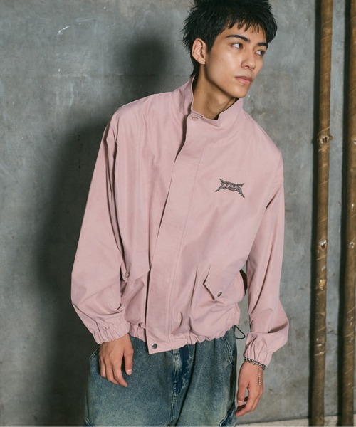 ILL'S(イルズ)の「ACID WASH NYRON BLOUSON / アシッドウォッシュナイロンブルゾン メンズ レディース ユニセックス(ブルゾン・メンズ・ブラック/グレー/ピンク・L/M)」の1枚目の写真