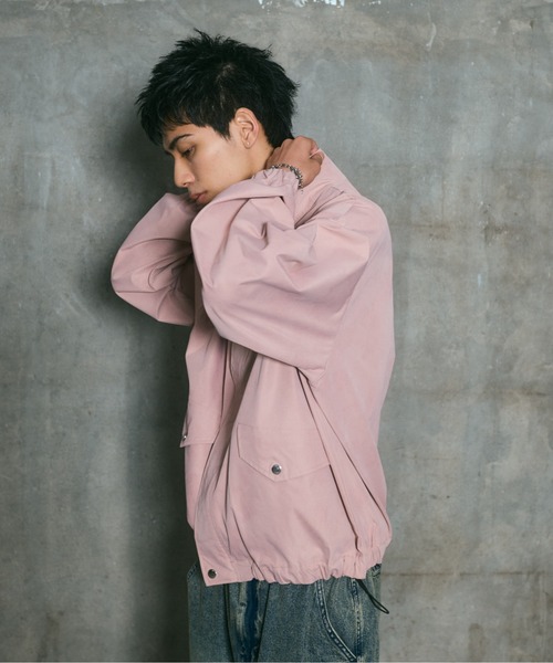 ILL'S(イルズ)の「ACID WASH NYRON BLOUSON / アシッドウォッシュナイロンブルゾン メンズ レディース ユニセックス(ブルゾン・メンズ・ブラック/グレー/ピンク・L/M)」の20枚目の写真