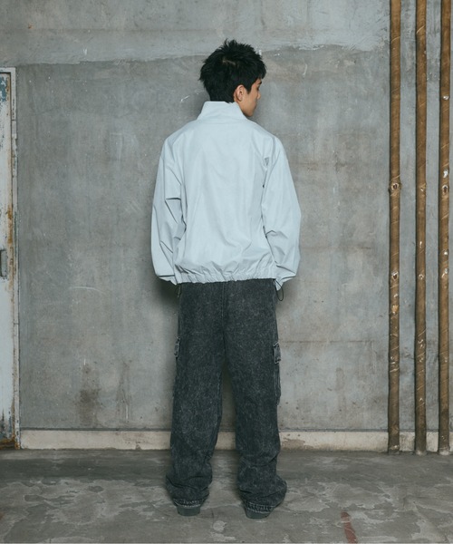 ILL'S(イルズ)の「ACID WASH NYRON BLOUSON / アシッドウォッシュナイロンブルゾン メンズ レディース ユニセックス(ブルゾン・メンズ・ブラック/グレー/ピンク・L/M)」の8枚目の写真