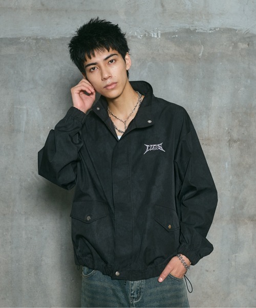ILL'S(イルズ)の「ACID WASH NYRON BLOUSON / アシッドウォッシュナイロンブルゾン メンズ レディース ユニセックス(ブルゾン・メンズ・ブラック/グレー/ピンク・L/M)」の10枚目の写真