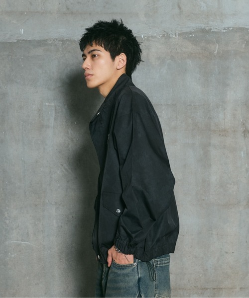 ILL'S(イルズ)の「ACID WASH NYRON BLOUSON / アシッドウォッシュナイロンブルゾン メンズ レディース ユニセックス(ブルゾン・メンズ・ブラック/グレー/ピンク・L/M)」の11枚目の写真
