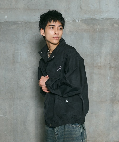 ILL'S(イルズ)の「ACID WASH NYRON BLOUSON / アシッドウォッシュナイロンブルゾン メンズ レディース ユニセックス(ブルゾン・メンズ・ブラック/グレー/ピンク・L/M)」の12枚目の写真