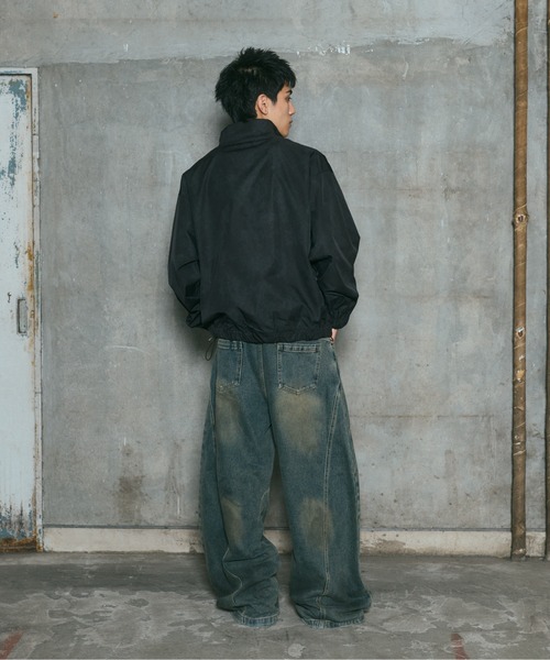 ILL'S(イルズ)の「ACID WASH NYRON BLOUSON / アシッドウォッシュナイロンブルゾン メンズ レディース ユニセックス(ブルゾン・メンズ・ブラック/グレー/ピンク・L/M)」の18枚目の写真