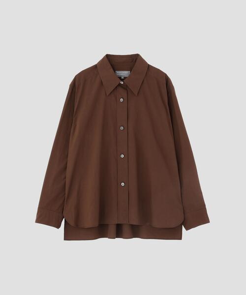 MARGARET HOWELL(マーガレットハウエル)の「FINE COUNT COTTON POPLIN(シャツ/ブラウス・レディース・ブラウン・2/1)」の6枚目の写真