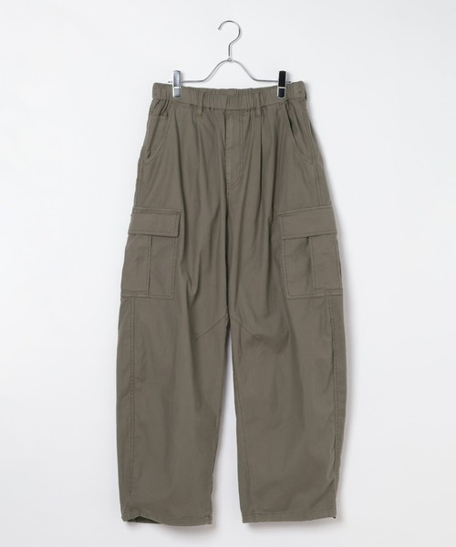BAYFLOW(ベイフロー)の「【ストレッチ・軽量】ワイドバレルカーゴパンツ(カーゴパンツ・メンズ・ブラック/カーキ/グレー・MEDIUM/LARGE)」の7枚目の写真