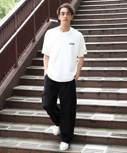 BAYFLOW(ベイフロー)の「【ストレッチ・軽量】ワイドバレルカーゴパンツ(カーゴパンツ・メンズ・ブラック/カーキ/グレー・MEDIUM/LARGE)」の9枚目の写真