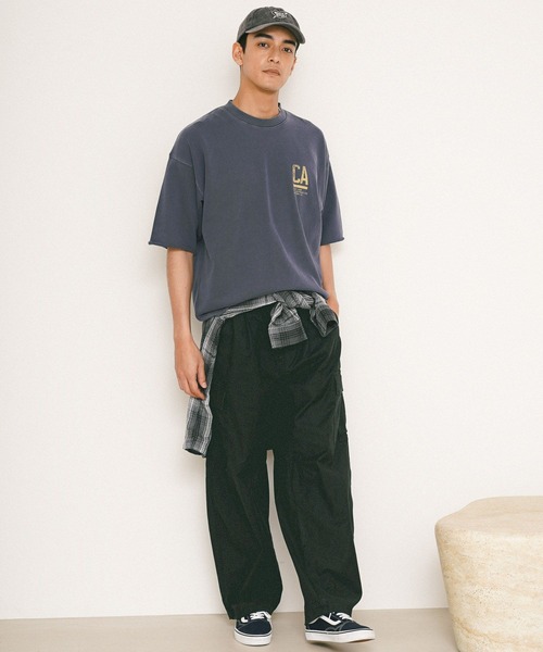 BAYFLOW(ベイフロー)の「【ストレッチ・軽量】ワイドバレルカーゴパンツ(カーゴパンツ・メンズ・ブラック/カーキ/グレー・MEDIUM/LARGE)」の12枚目の写真