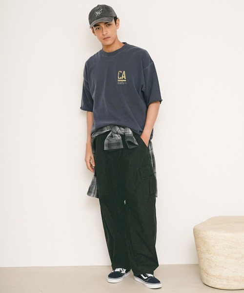 BAYFLOW(ベイフロー)の「【ストレッチ・軽量】ワイドバレルカーゴパンツ(カーゴパンツ・メンズ・ブラック/カーキ/グレー・MEDIUM/LARGE)」の13枚目の写真