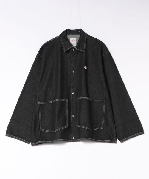 DANTON（ダントン）の「Men's Denim Coverall Blouson（ダウンジャケット/コート・メンズ・ブラック/ダークインディゴブルー・44/40/38/42）」の2枚目の写真